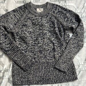 Women’s Marled Navy & White Crewneck Sweater